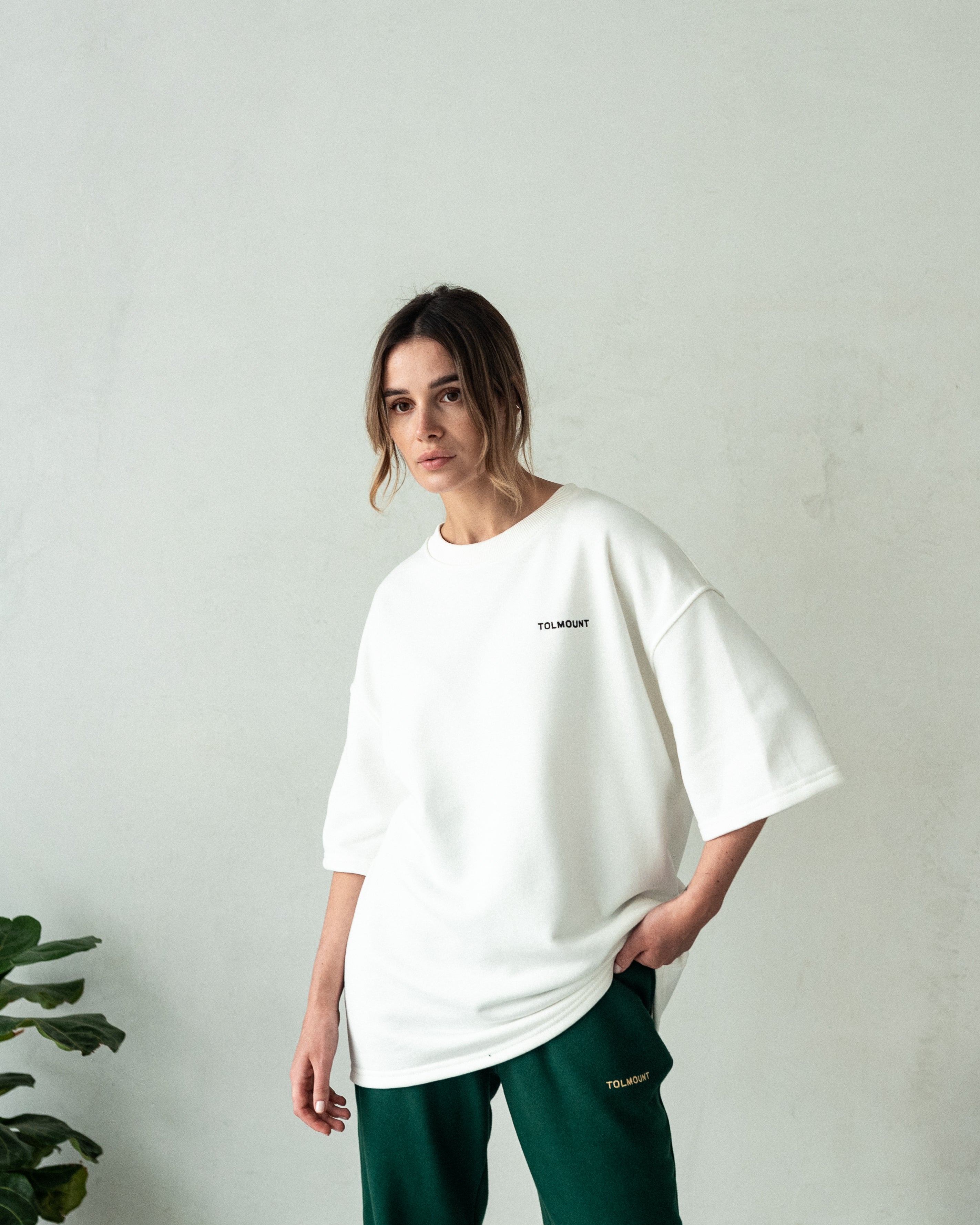 Embroidered T-Shirt - Milk – Tolmount